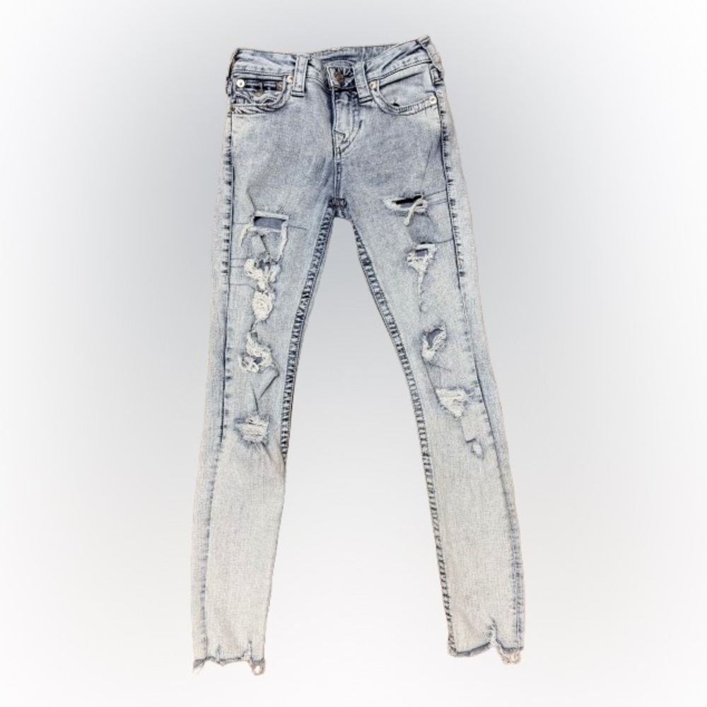 True Religion World Tour Jeans "Super Skinny" Size 25” Waist  27” Inseam